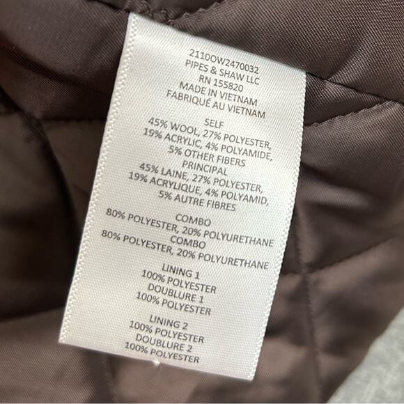 VERONICA BEARD Flint Toggle Twill Dickey Wool Coat - Picture 8 of 8